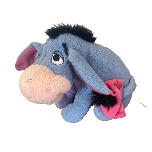 Fisher Price Eeyore Plush Rattle Baby Nursery Disney Winnie The Pooh Donkey VTG - Picture 1 of 7